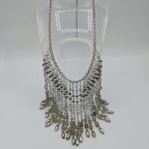 Elegant Silver Statement Necklace